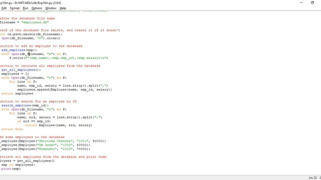 Sequential File Organization Using Python: School of Computing, MIT ADT University, Pune смотреть онлайн