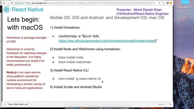 Setting Up React Native Environment смотреть онлайн