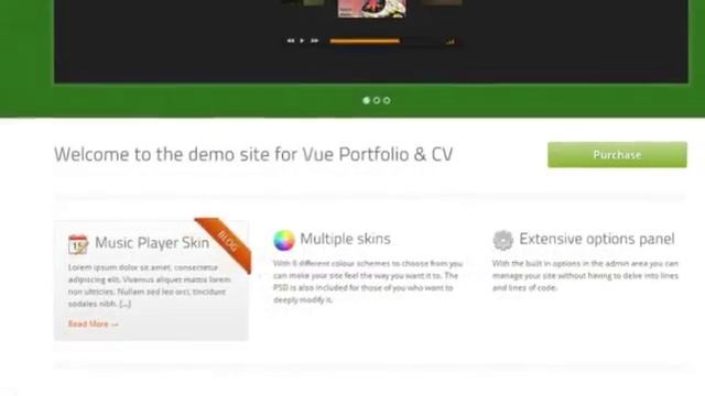 Vue - Portfolio & CV WordPress Theme смотреть онлайн