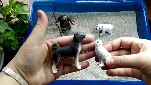 Распаковка "северных" фигурок Papo, Animal Planet, Schleich для коллекции сэндплей терапии смотреть онлайн