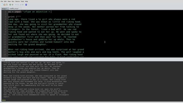 Create a Mad lib app in python 3 THE OLD WAY смотреть онлайн