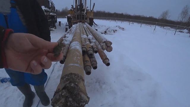 Бурение скважины на воду зимой Вода на участке смотреть онлайн