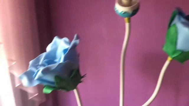 Тройная Роза-светильник из изолона смотреть онлайн