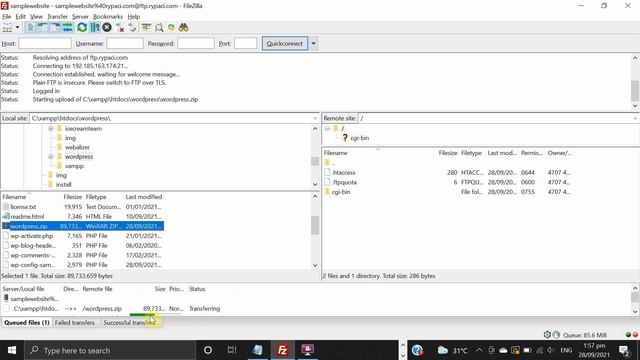 How to upload our WordPress from local to web hosting смотреть онлайн