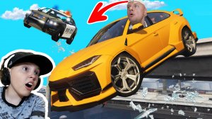 ПЕРЕКРАШЕННЫЙ Ламборгини УРУС Уходит от полиции в GTA5