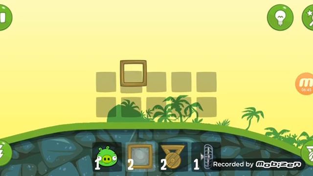 Зелёные свиньи научились летать в игре BadPiggies