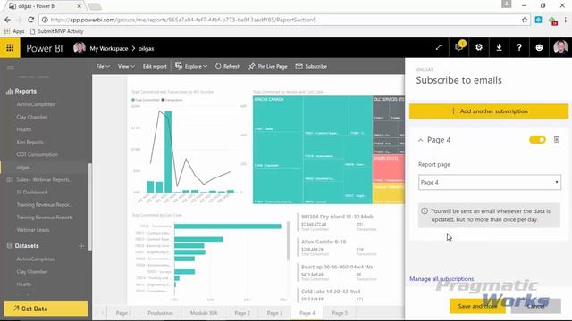 Power BI Subscriptions смотреть онлайн