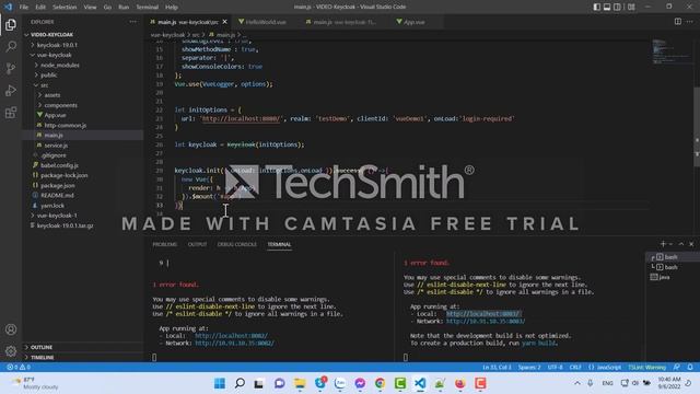 Keycloak - Start Keycloak And Vuejs - Part 1