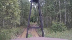 Урал 5557 лесовоз. Вывожу лес после дождей