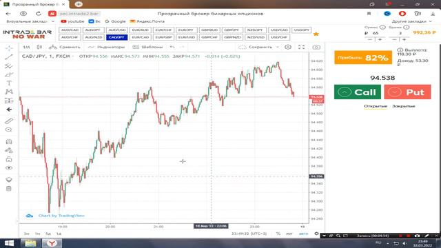 Можно ли заработать с депозитом 1000 рублей на БО (4) #4 - Трейдинг 2022 смотреть онлайн