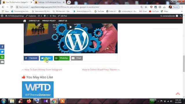 How to add Wordpress Social Media Buttons | How to add Wordpress Post Share Button | Behind Vision смотреть онлайн
