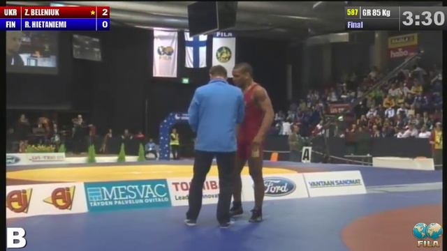 Финал - Жан Беленюк (Украина) - Рами Хейтаниеми (Финляндия) - (2-1) смотреть онлайн