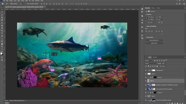 WATER WORLD - Fish Sketch/Drawn by a Kid into Realistic Poster Using Photoshop/ Malayalam/മലയാളം смотреть онлайн