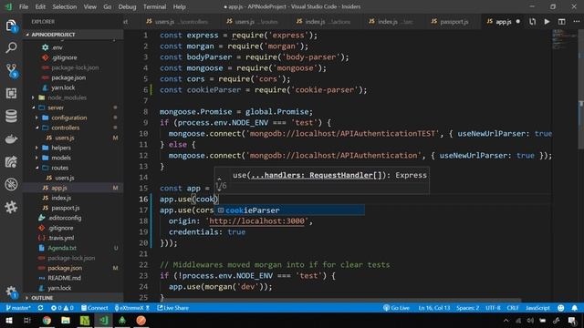 Improving Node REST API Part #4 - JWTs with Cookies смотреть онлайн
