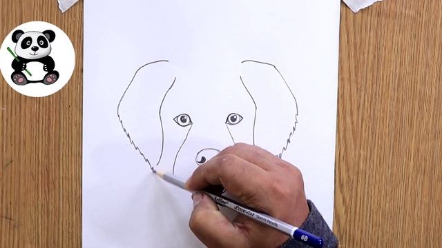 Easy Dog face pencil drawing | cute drawings@TaposhiartsAcademy смотреть онлайн