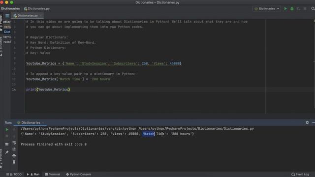 Python Dictionaries & Key-Value Pairs смотреть онлайн