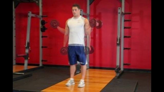 Подъем гантелей на бицепс через стороны стоя смотреть онлайн