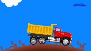 Машинки. Грузовик. Учим фрукты. Учимся считать. Развивающий мультик