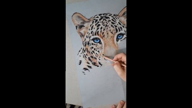 Рисунок карандашом "Леопард"! | Zīmuļa zīmējums "Leopards"! | Leopard pencil drawing! смотреть онлайн