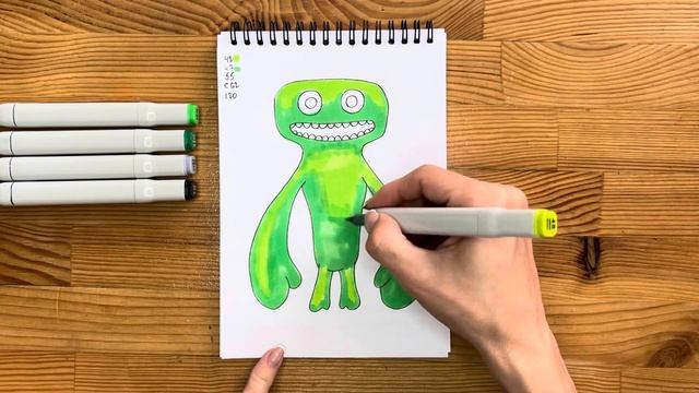 Как нарисовать Джаба Джорджа карандашом и скетч маркерами | Рисунок для детей, поэтапно и легко смотреть онлайн