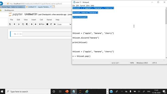 Set | Python Collections | Python Programming | Part 16 смотреть онлайн