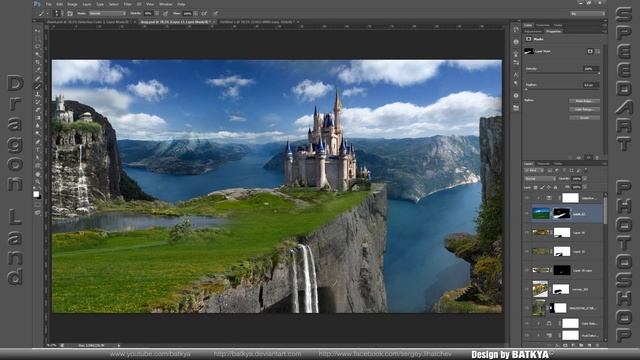 Dragon Land / Земля драконов - Speedart Photoshop CS6 by BATKYA смотреть онлайн