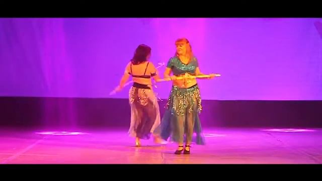 Восточные танцы. Дуэт (младшая группа) - Танец с тростями (Саиди) смотреть онлайн