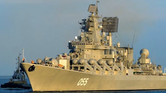 Отряд кораблей Северного флота с ракетным крейсером Маршал Устинов прибыл в Североморск смотреть онлайн
