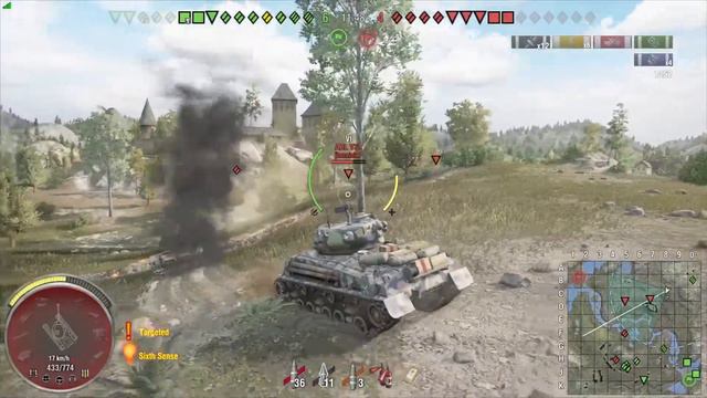 Fury - Sherman M4A2E8 3rd Gun Mark - WoT Mercenaries смотреть онлайн