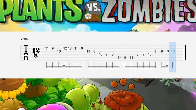 plants vs zombies - victory jingle guitar tab смотреть онлайн