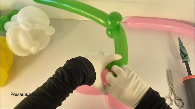 РОЗА ИЗ ДЛИННЫХ ШАРИКОВ ШДМ как сделать Balloon Rose Flower TUTORIAL смотреть онлайн
