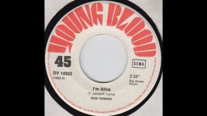 I'm Alive - Don Fardon