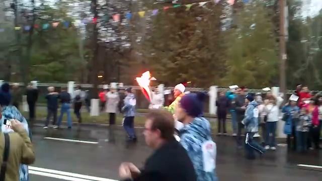 Передача олимпийского огня в Коломне смотреть онлайн