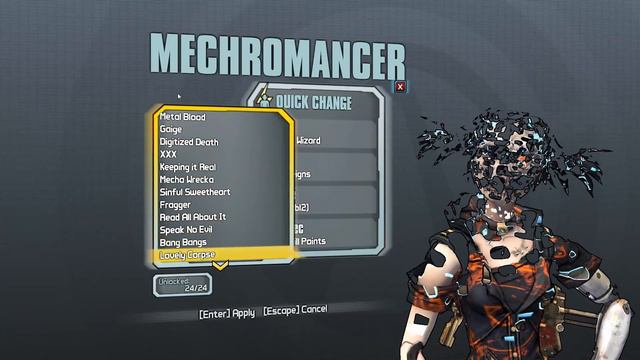 Borderlands 2 All Gaige Heads. смотреть онлайн