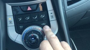 Hyundai Elantra MD Автоматическое включение кондиционера на обдув стекла