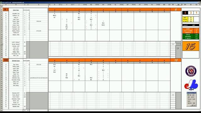 Strat-O-Matic Baseball EXCEL 1969-72 Game 323 Tigers at Expos смотреть онлайн