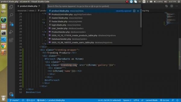 Laravel E-commerce Project in Hindi #8 Home Page complete with Trending Product List