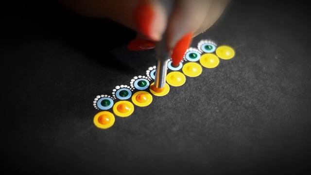 Так работают дотсы ч. 3. Точечная роспись, дот арт. Двойные точки. смотреть онлайн