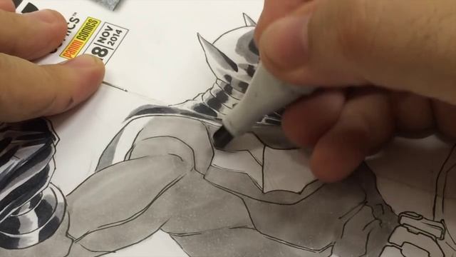 Making of BATMAN [sketch cover] | Daniel HDR Art смотреть онлайн