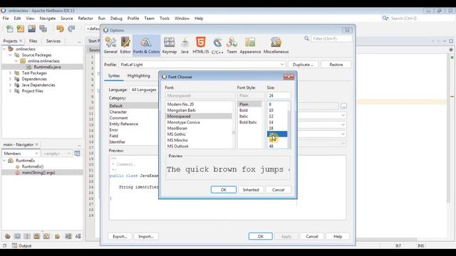 How to increase font size in NeatBeans IDE | How do I change the font in NetBeans смотреть онлайн