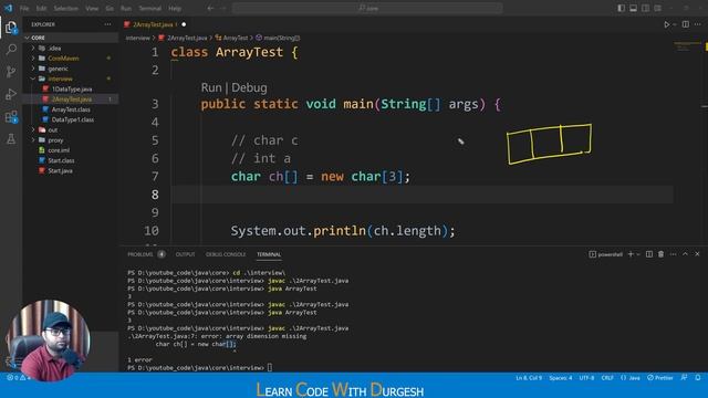 ?Correct way of creating array in java | Java Conceptual Question | Hindi смотреть онлайн