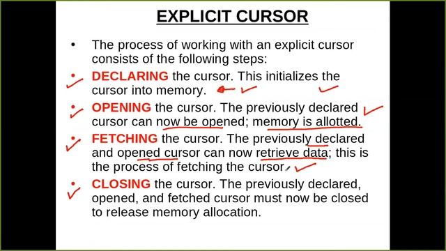 plsql cursor смотреть онлайн