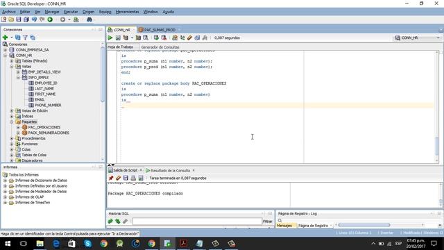 Package Oracle 11c Operaciones de Suma y Multiplicación смотреть онлайн