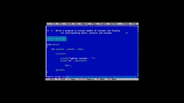 A simple C program to convert seconds into hours, minutes and seconds смотреть онлайн