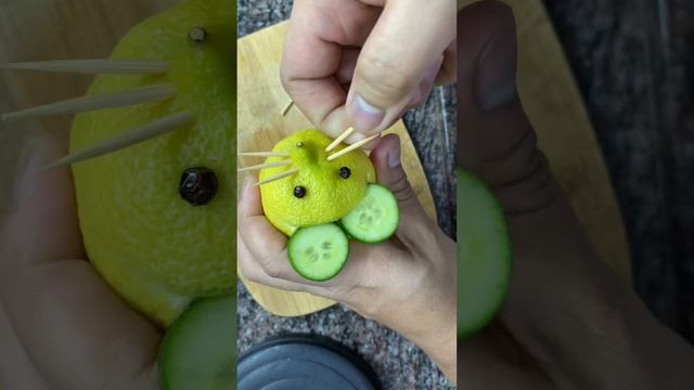 How to make lemon mouse ? carving art смотреть онлайн