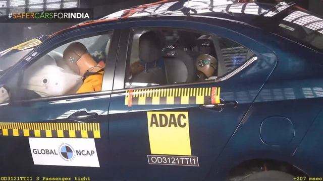 TATA TIGOR EV crash test by Global NCAP | ⭐⭐⭐⭐ star rating | смотреть онлайн