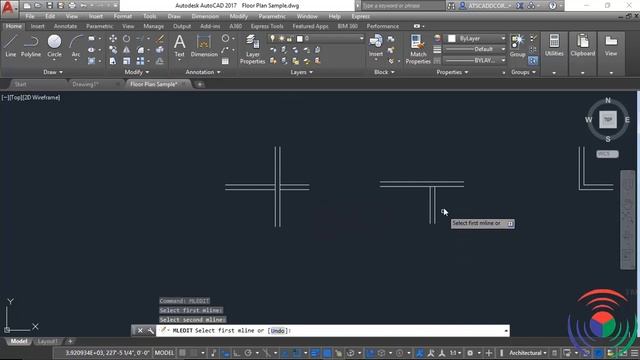 Autodesk AutoCAD: How to use Multiline Edit Command in Autodesk AutoCAD смотреть онлайн