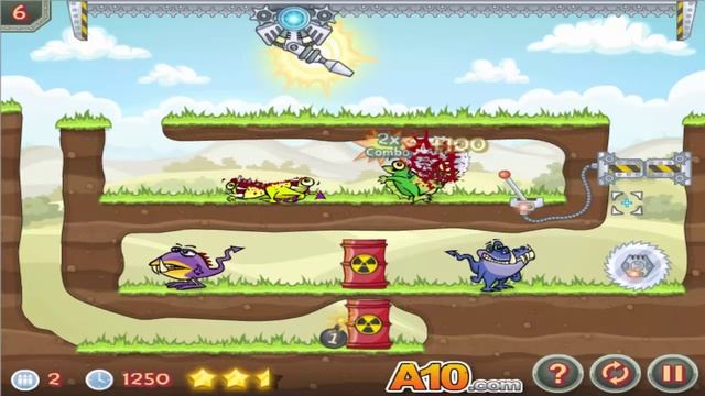 Мультик Игра для детей Laser cannon 3- Прохождение игры про монстров [7] Серия смотреть онлайн