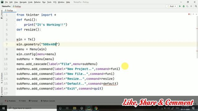 #9 - Working On Menus - Python GUI Module - Tkinter Series смотреть онлайн
