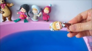 Ten Masha swimming on the pool Bed & Learn numbers Compilation video for children